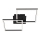 Briloner 3210-015 - Iluminação de teto LED com regulação FRAME 2xLED/11W/230V preto