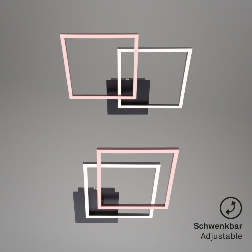 Briloner 3210-015 - Iluminação de teto LED com regulação FRAME 2xLED/11W/230V preto