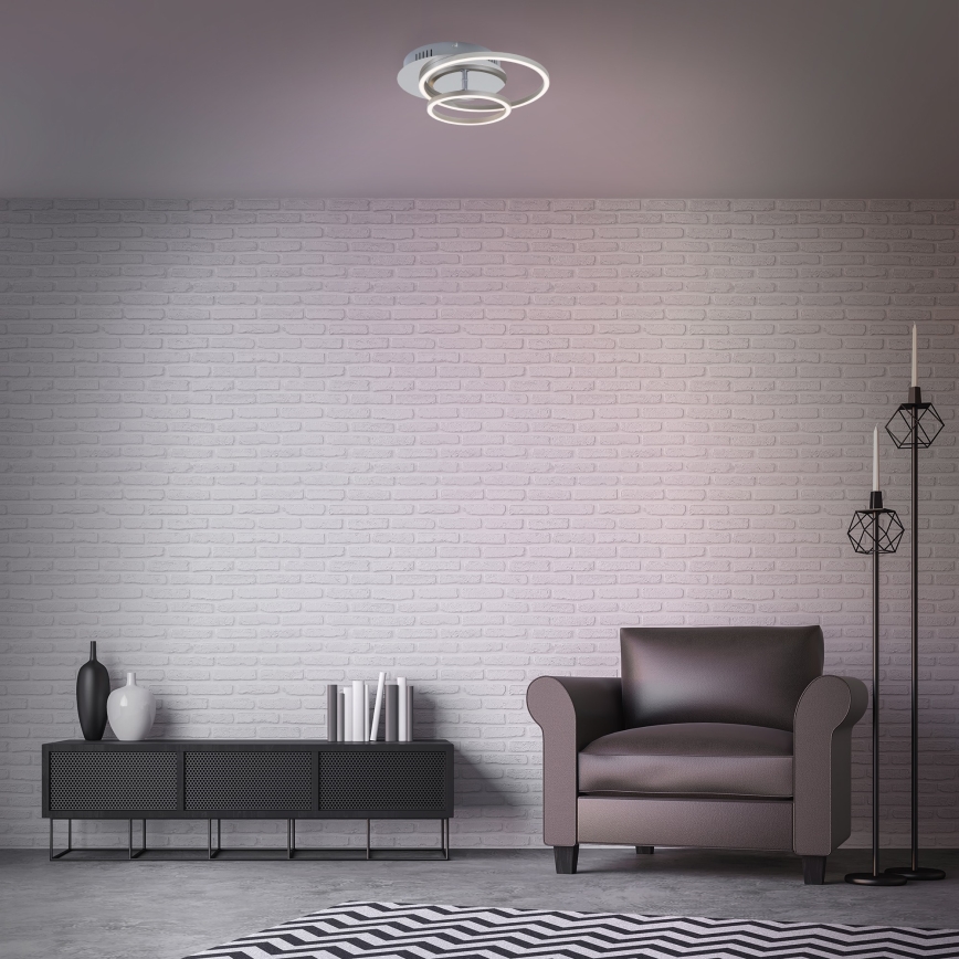 Briloner 3222-018 - Iluminação de teto LED com regulação FRAMES LED/30W/230V