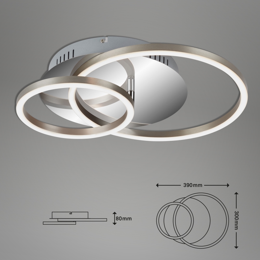 Briloner 3222-018 - Iluminação de teto LED com regulação FRAMES LED/30W/230V