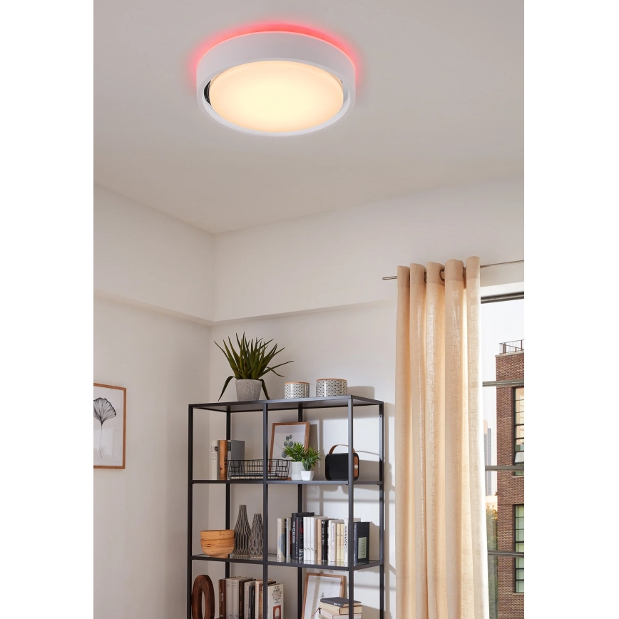 Briloner 3227-016 - LED RGB Iluminação com regulação com sensor TALENA LED/24W/230V branco + controlo remoto