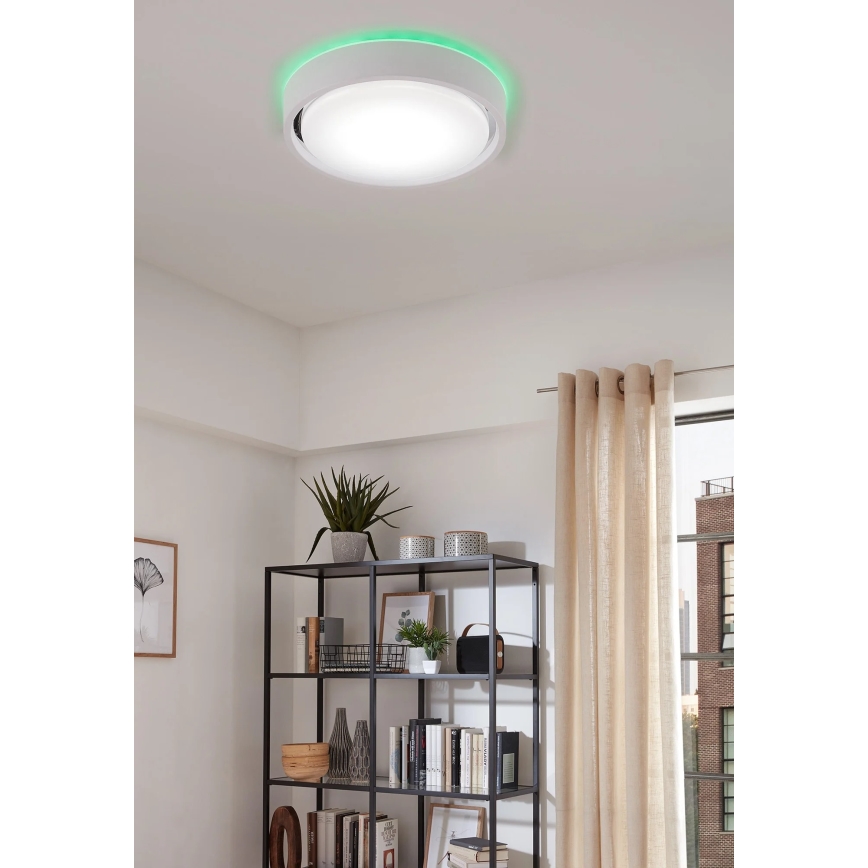 Briloner 3227-016 - LED RGB Iluminação com regulação com sensor TALENA LED/24W/230V branco + controlo remoto