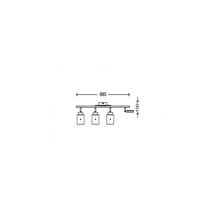 Briloner 3305-047 - Foco LED GLAM 4xLED/4,5W/230V