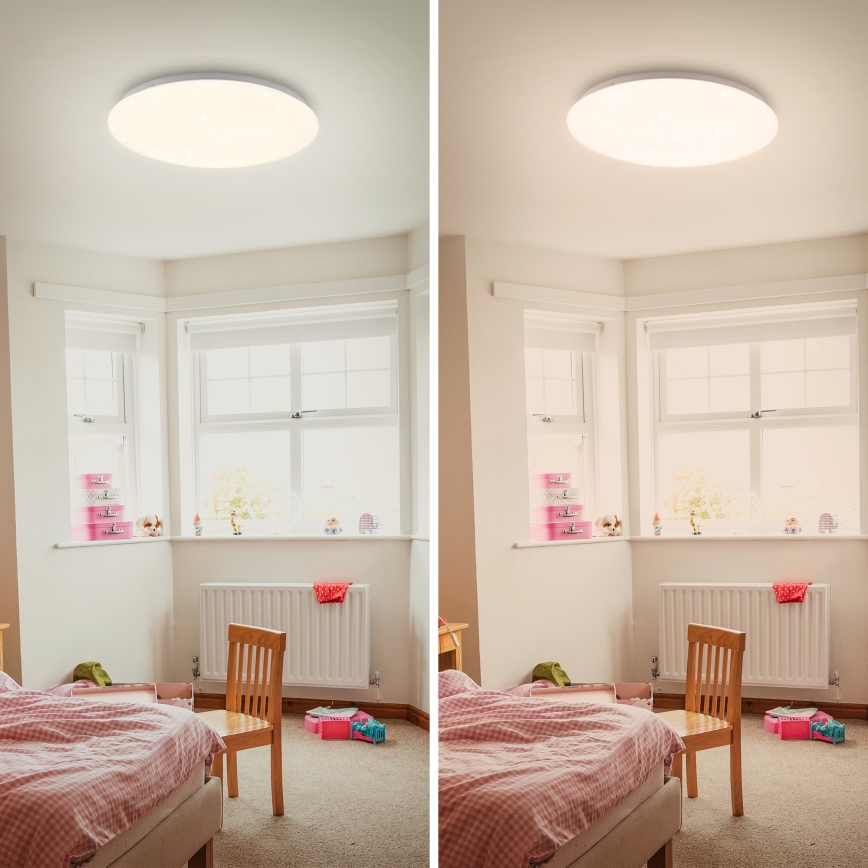 Briloner 3380-116 - Iluminação de teto LED com regulação STARRY SKY LED/18W/230V 2700/4000K