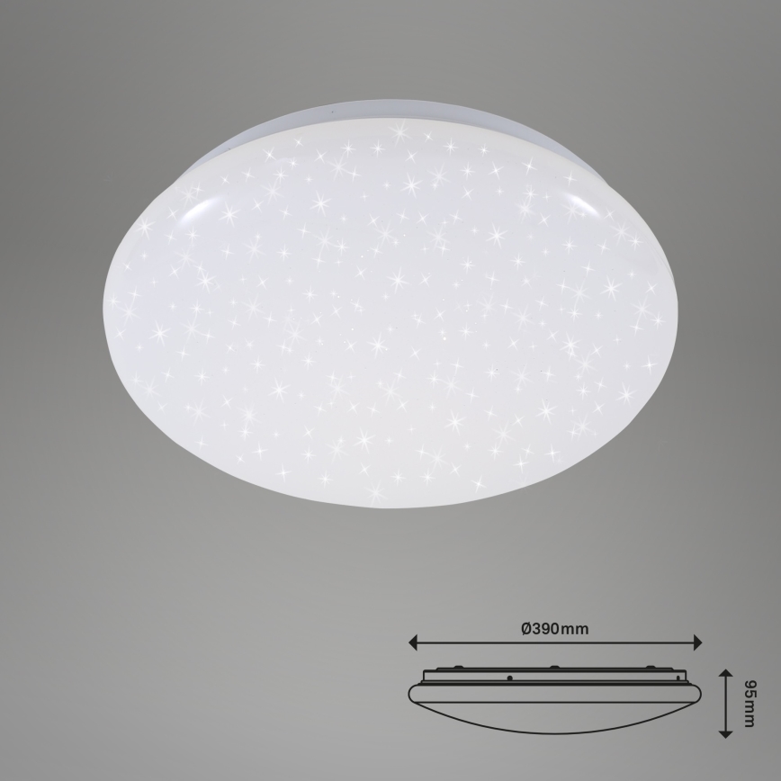Briloner 3380-116 - Iluminação de teto LED com regulação STARRY SKY LED/18W/230V 2700/4000K