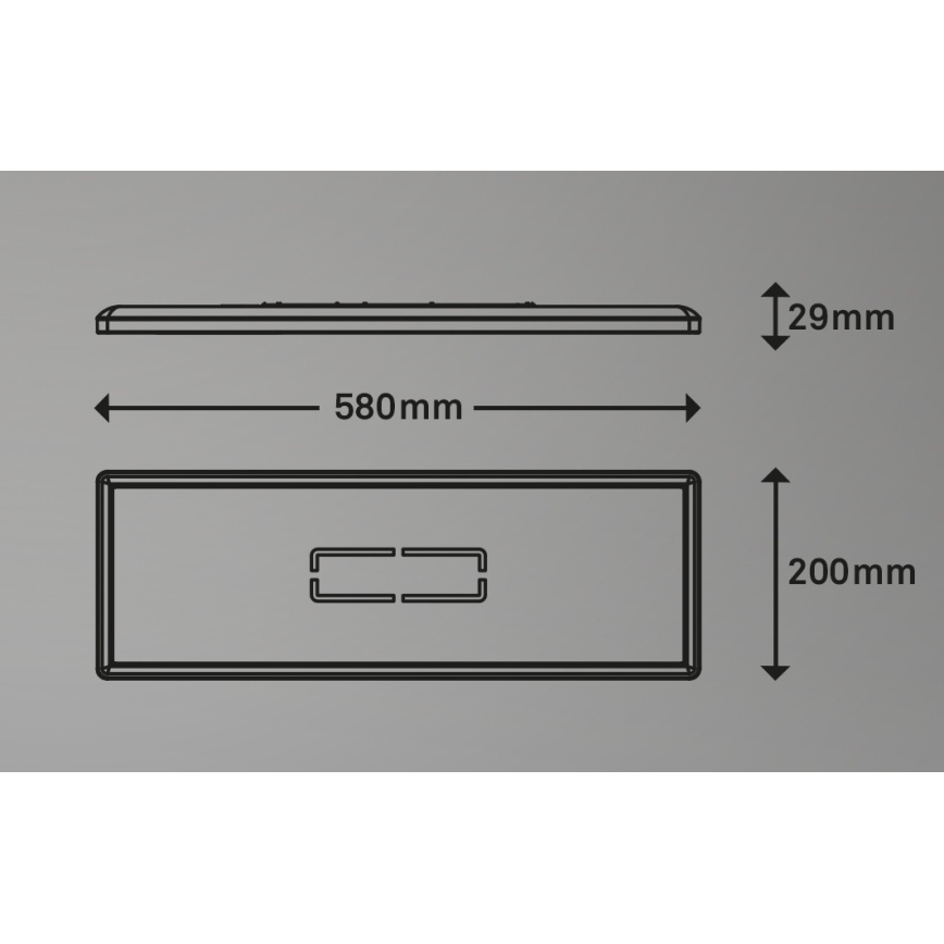 Briloner 3394-014 - Iluminação de teto LED FREE LED/22W/230V 58x20 cm