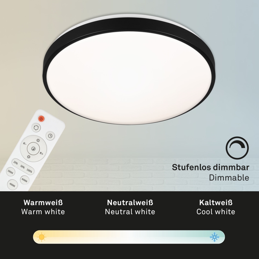 Briloner 3430-015 - Iluminação de teto LED com regulação MANNY LED/48W/230V + controlo remoto