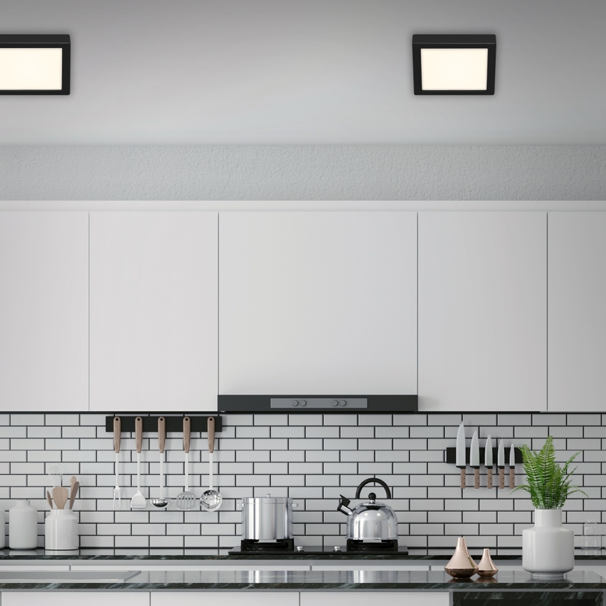Briloner 3466-415 - Iluminação de teto LED FIRE LED/16,5W/230V 22,5x22,5 cm