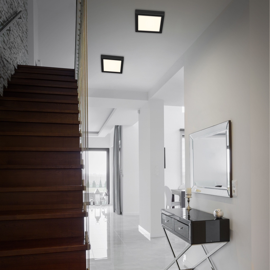 Briloner 3466-415 - Iluminação de teto LED FIRE LED/16,5W/230V 22,5x22,5 cm