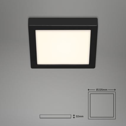 Briloner 3466-415 - Iluminação de teto LED FIRE LED/16,5W/230V 22,5x22,5 cm