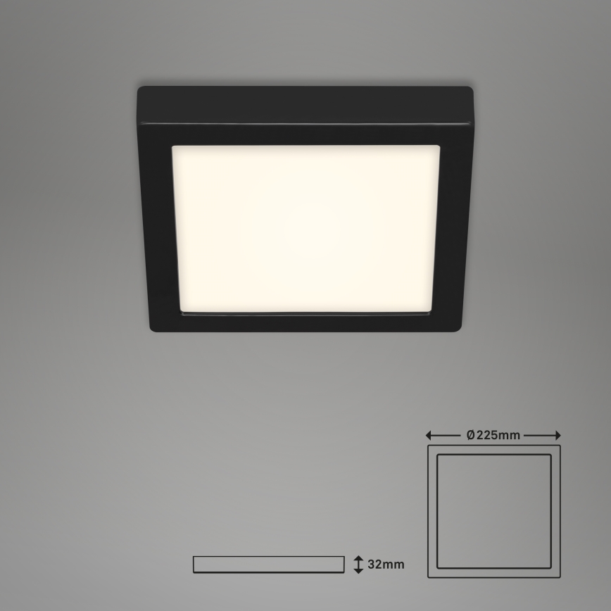 Briloner 3466-415 - Iluminação de teto LED FIRE LED/16,5W/230V 22,5x22,5 cm
