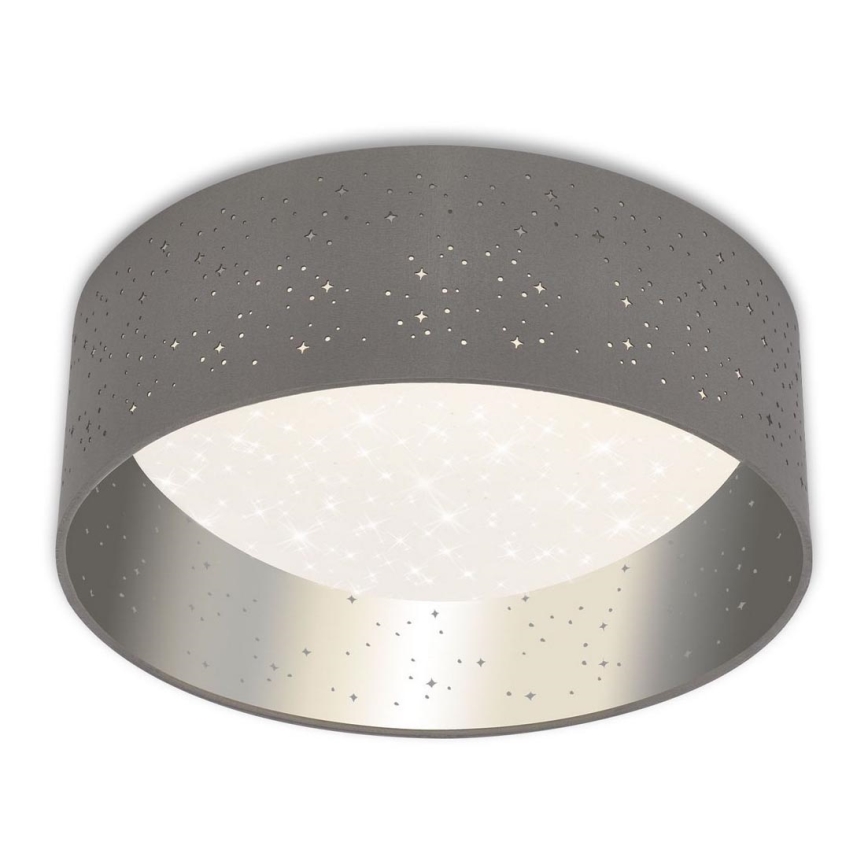 Briloner 3482014 - Plafon LED MAILA STARRY LED/12W/230V cinza/prata