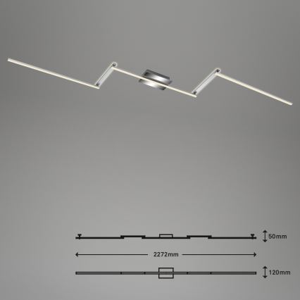Briloner 3501-018 - Candelabro integrado LED STAFF 5xLED/4,8W/230V cromado mate