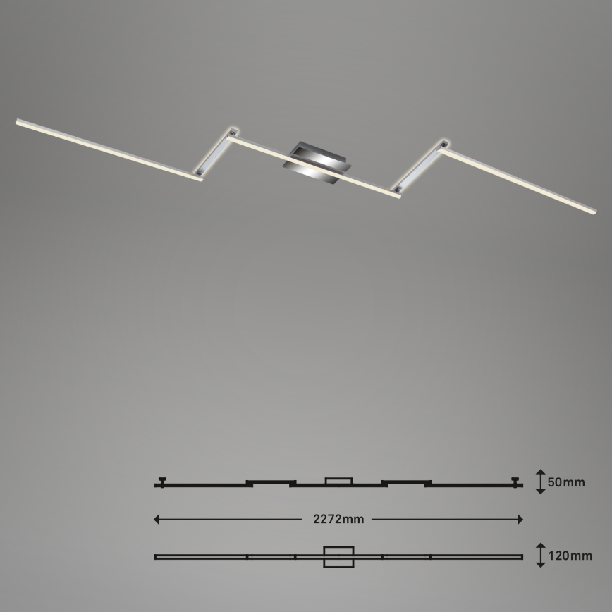 Briloner 3501-018 - Candelabro integrado LED STAFF 5xLED/4,8W/230V cromado mate