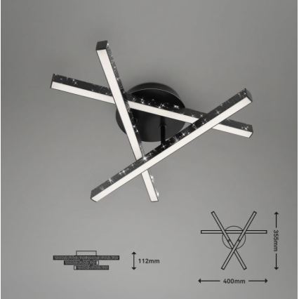 Briloner 3518-035 - Candelabro integrado LED REY 3xLED/5W/230V