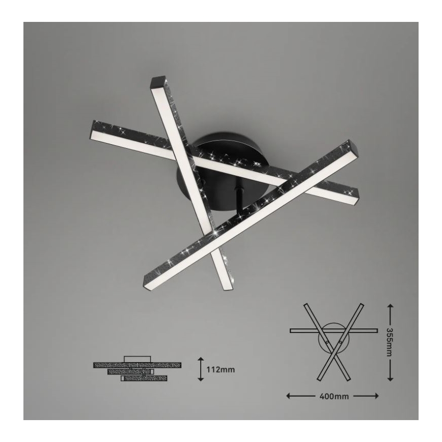 Briloner 3518-035 - Candelabro integrado LED REY 3xLED/5W/230V