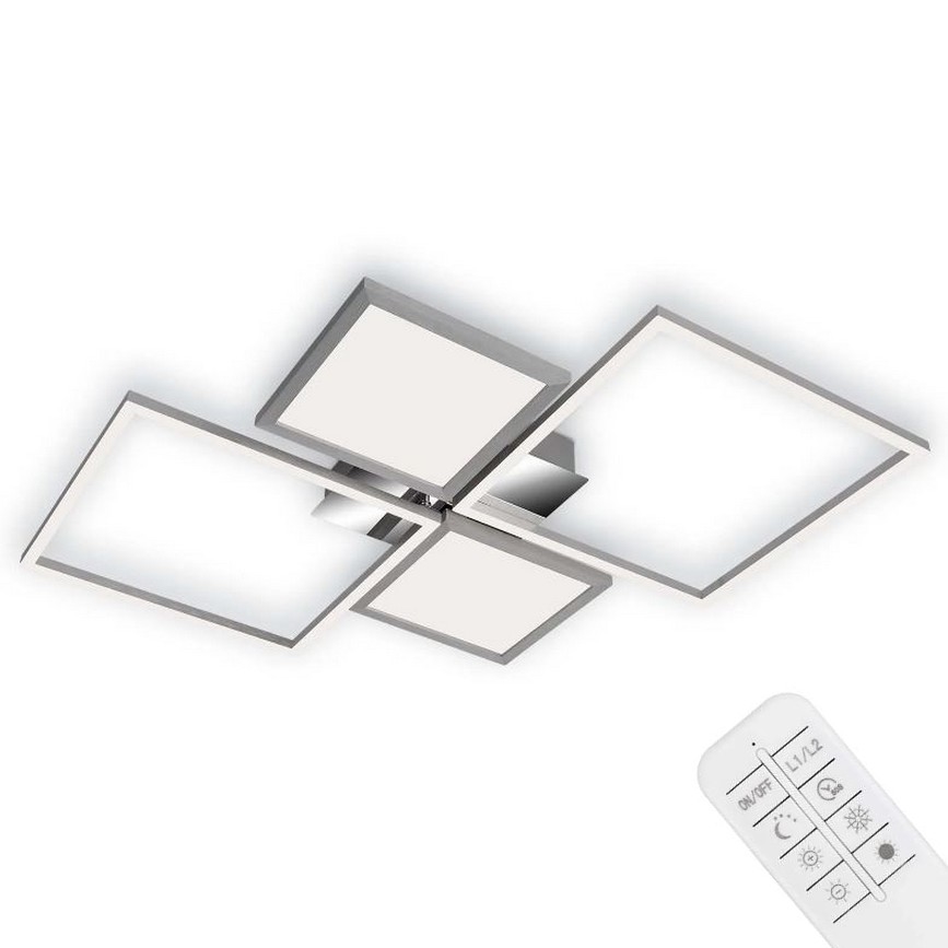 Briloner 3530-018 - Candelabro integrado LED com regulação FRAME LED/40W/230V 3000-6500K + controlo remoto