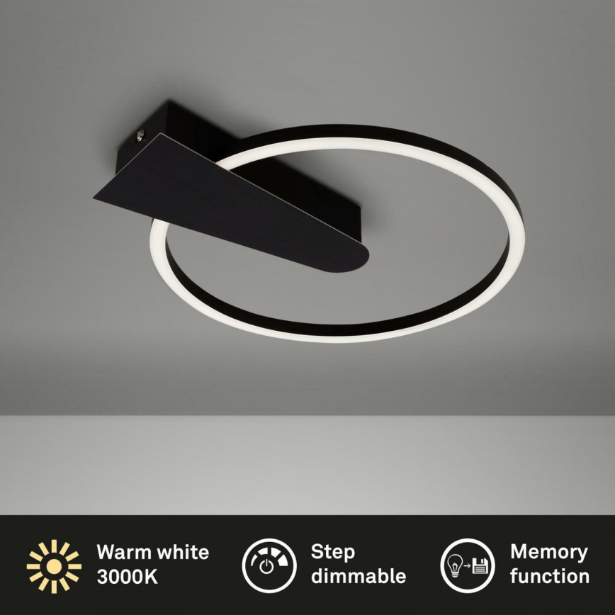 Briloner 3542-015 - Iluminação de teto LED com regulação NICO LED/12W/230V preto