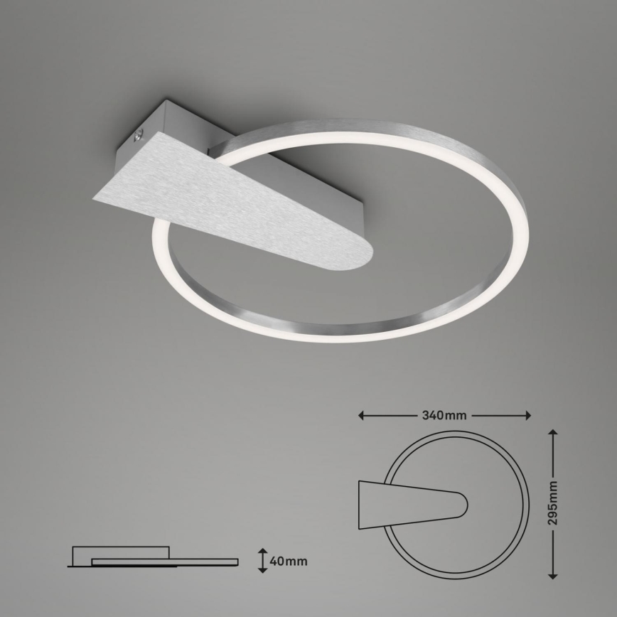 Briloner 3542-018 - Iluminação de teto LED com regulação NICO LED/12W/230V cromado mate