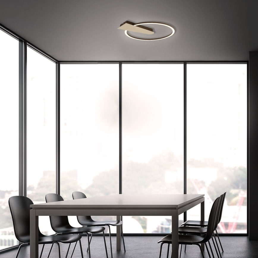 Briloner 3542017 - Iluminação de teto LED com regulação NICO LED/12W/230V dourado