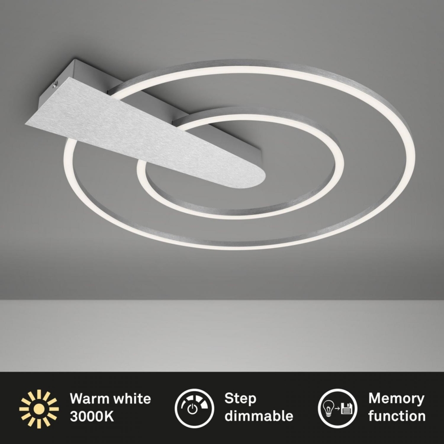 Briloner 3543-018 - Iluminação de teto LED com regulação NICO LED/25W/230V cromado mate