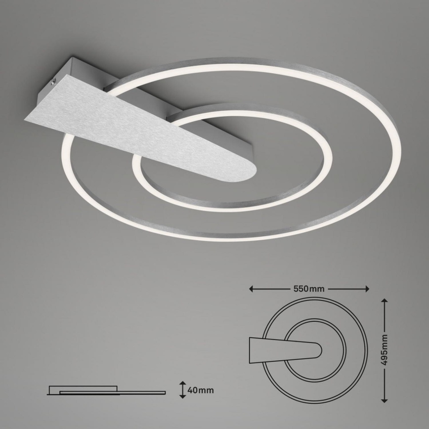 Briloner 3543-018 - Iluminação de teto LED com regulação NICO LED/25W/230V cromado mate
