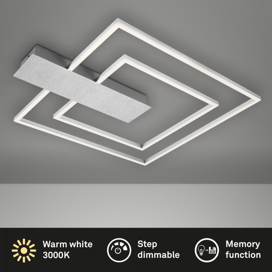 Briloner 3545-018 - Iluminação de teto LED com regulação NICO LED/25W/230V cromado mate