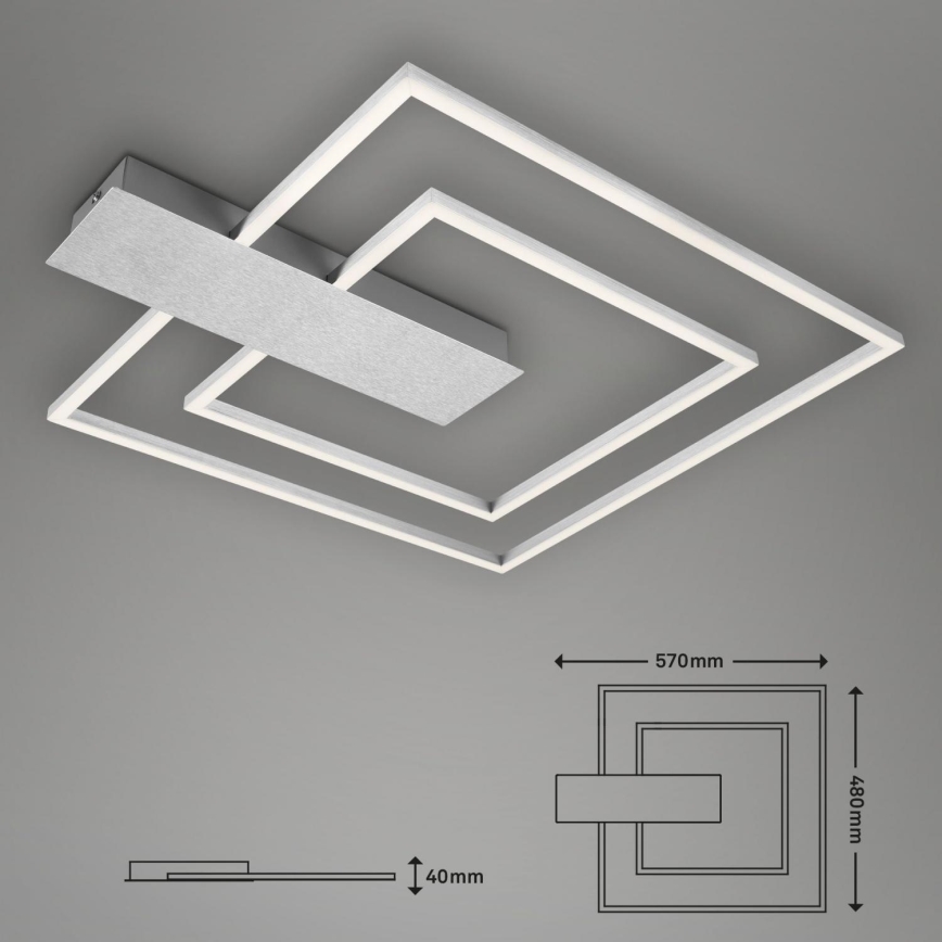 Briloner 3545-018 - Iluminação de teto LED com regulação NICO LED/25W/230V cromado mate