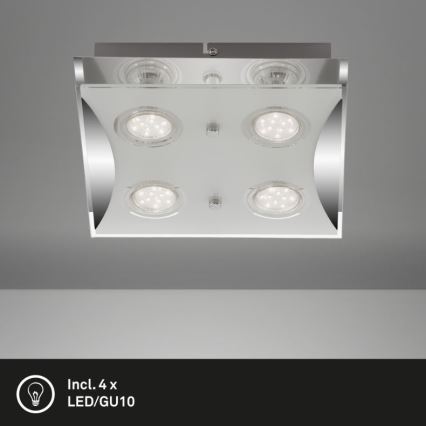 Briloner 3572-048 - Iluminação de teto LED FLASH 4xGU10/3W/230V