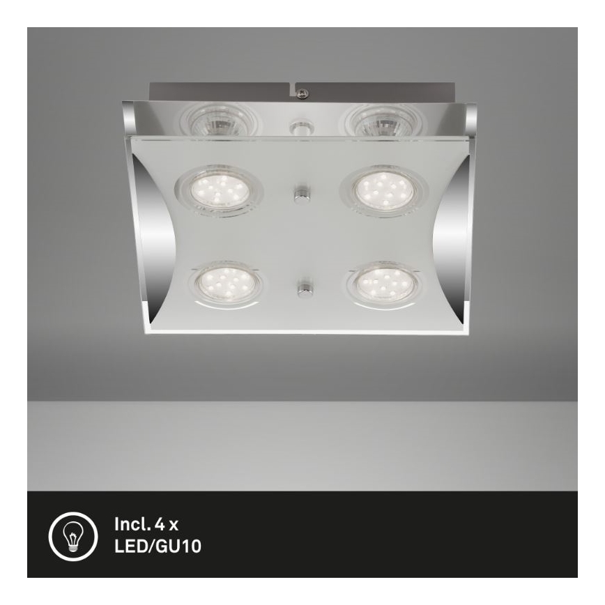 Briloner 3572-048 - Iluminação de teto LED FLASH 4xGU10/3W/230V