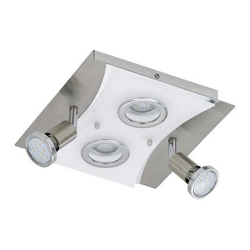 Briloner 3582-042 - Iluminação de teto LED RIPOSO 2xLED/5W/230V + 2xGU10/3W