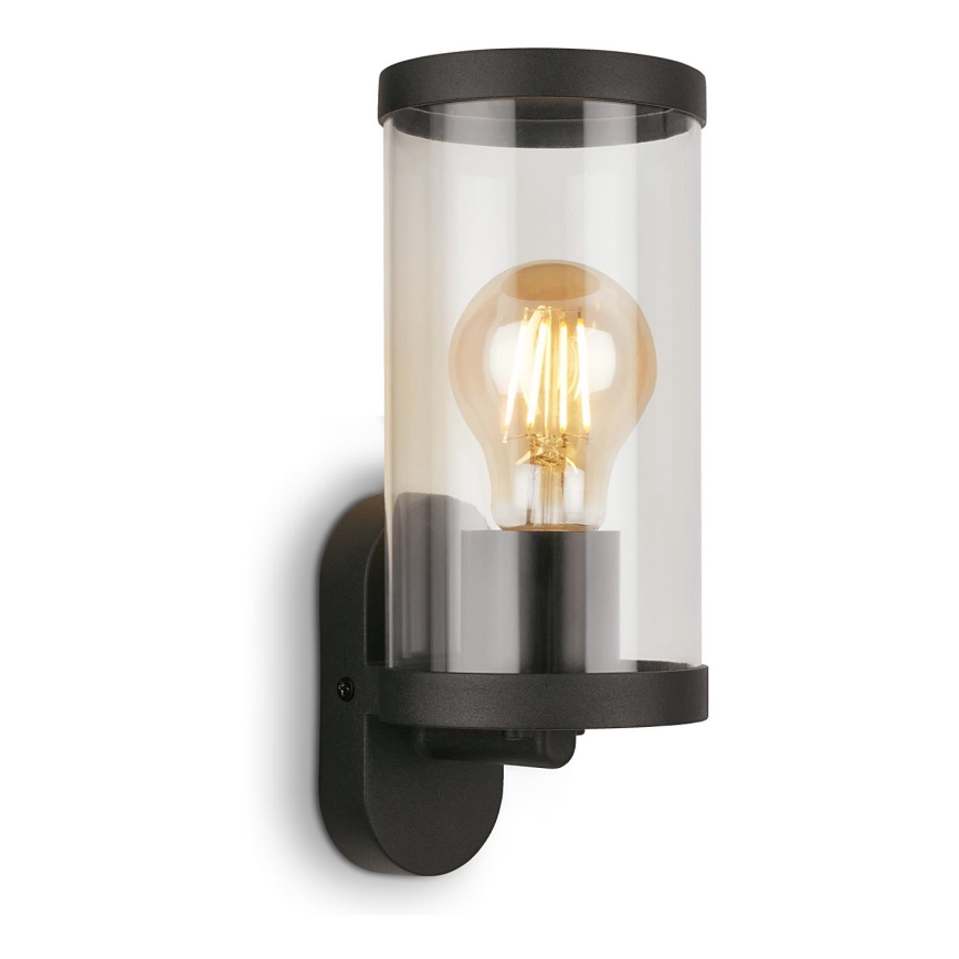 Briloner 3600-015 - Iluminação de parede exterior KAIRO 1xE27/12W/230V IP44 preto