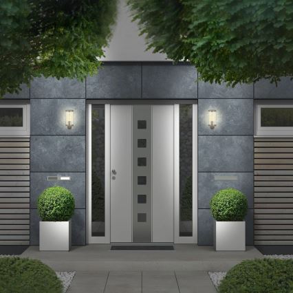 Briloner 3600-015 - Iluminação de parede exterior KAIRO 1xE27/12W/230V IP44 preto