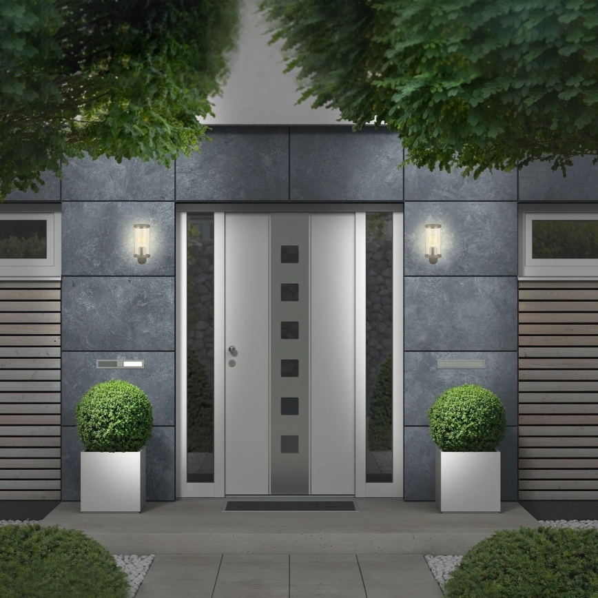 Briloner 3600-015 - Iluminação de parede exterior KAIRO 1xE27/12W/230V IP44 preto
