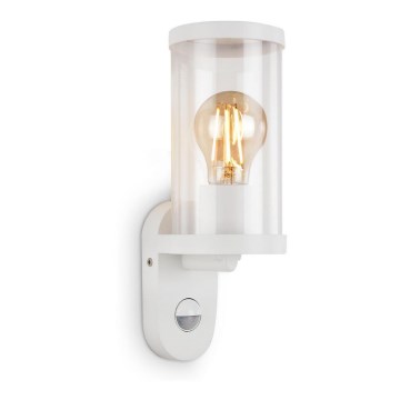 Briloner 3628-016 - Iluminação de parede exterior com sensor KAIRO 1xE27/12W/230V IP44 branco