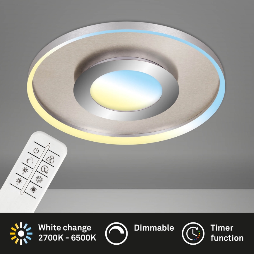 Briloner 3640-012 - Iluminação de teto LED com regulação LED/25W/230V 2700-6500K + comando