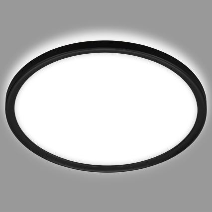 Briloner 3642-415 - Iluminação de teto de casa de banho LED SLIM LED/19W/230V diâmetro 29 cm IP44 preto