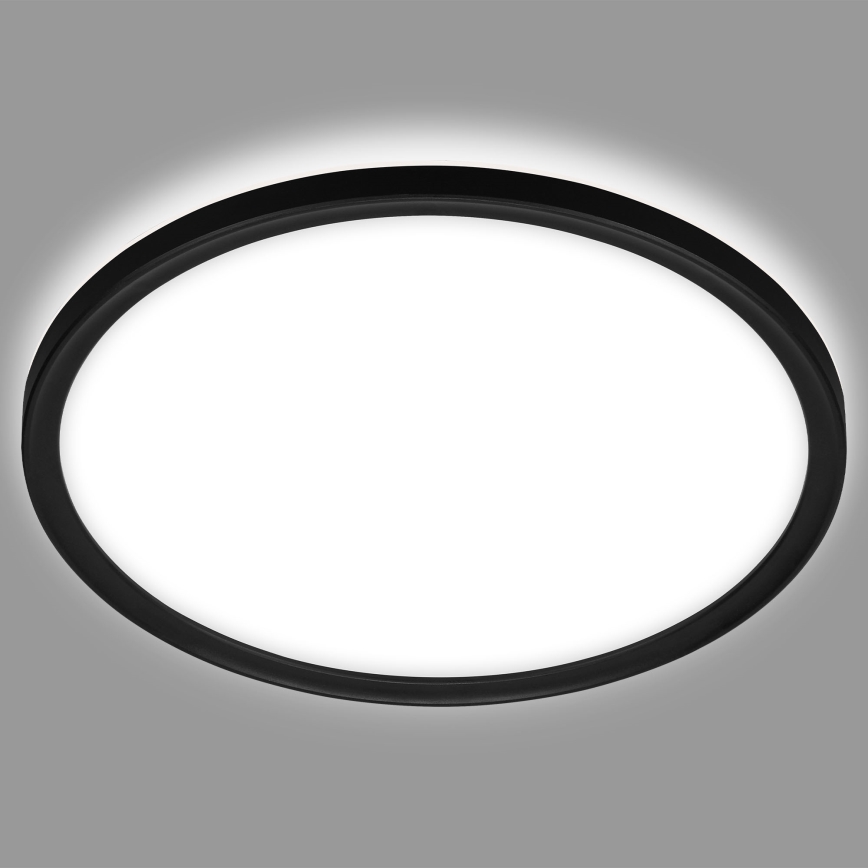 Briloner 3642-415 - Iluminação de teto de casa de banho LED SLIM LED/19W/230V diâmetro 29 cm IP44 preto