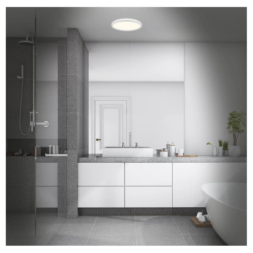 Briloner 3642-416 - Iluminação de teto de casa de banho LED SLIM LED/19W/230V IP44 branco