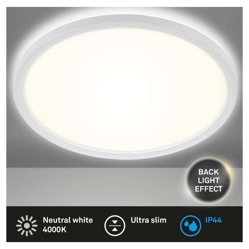 Briloner 3642-416 - Iluminação de teto de casa de banho LED SLIM LED/19W/230V IP44 branco