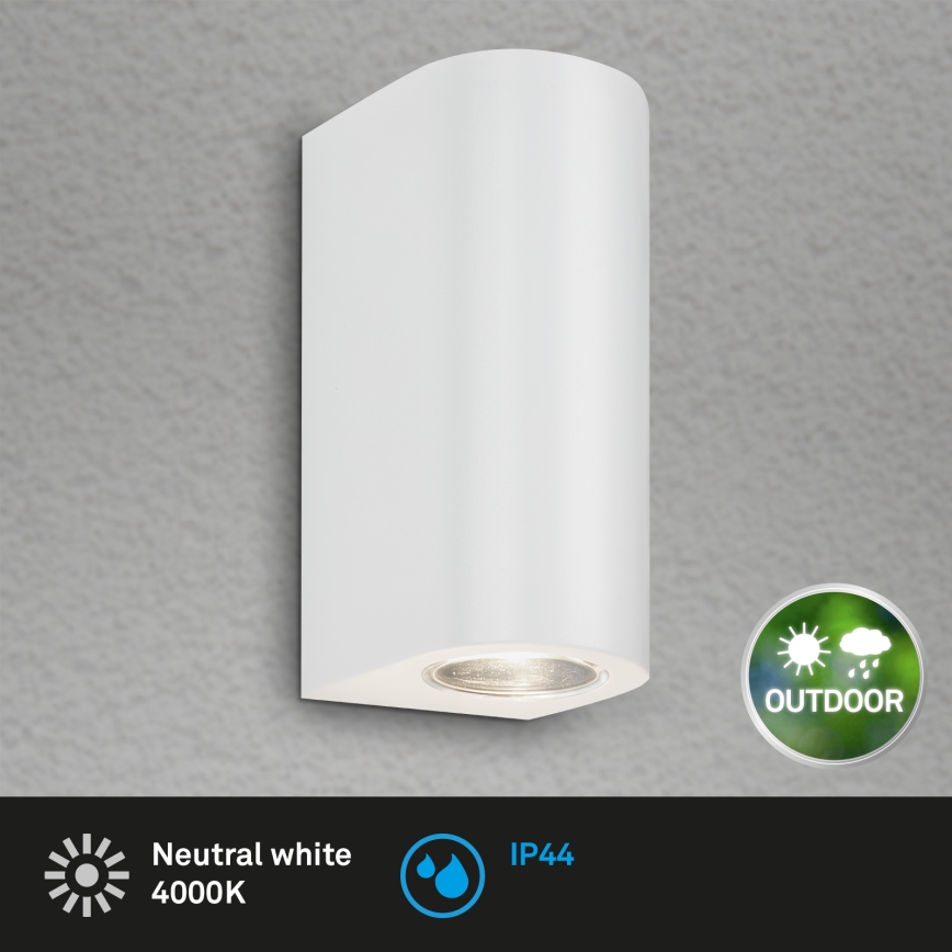 Briloner 3648-026 - Iluminação de parede exterior LED UP&DOWN 2xGU10/4,7W/230V IP44