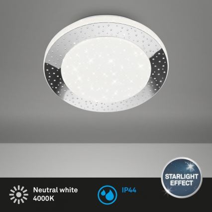 Briloner 3693-018 - Iluminação de teto para casa de banho LED LED/15W/230V IP44 4000K diâmetro 28 cm