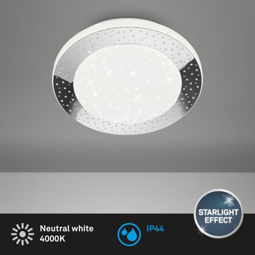 Briloner 3693-018 - Iluminação de teto para casa de banho LED LED/15W/230V IP44 4000K diâmetro 28 cm