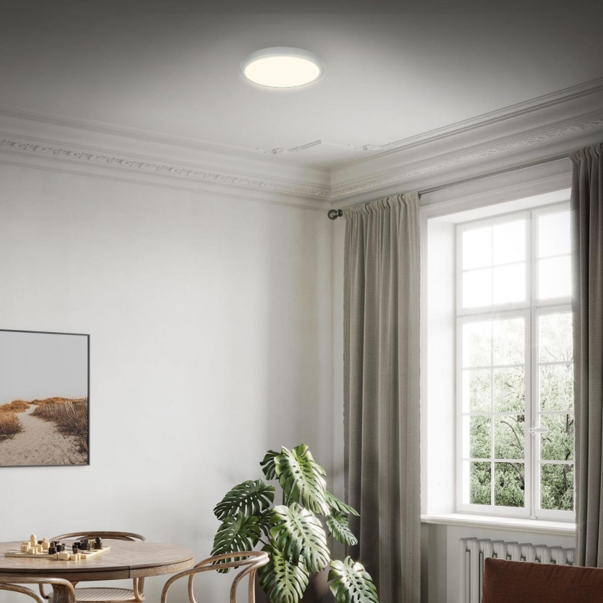 Briloner 3700-014 - Iluminação de teto LED RUNA LED/16W/230V 3000K diâmetro 28 cm prateado
