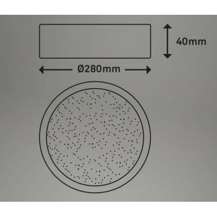Briloner 3701-015 - Iluminação de teto LED com regulação RUNA LED/18W/230V 2700-6500K + controlo remoto