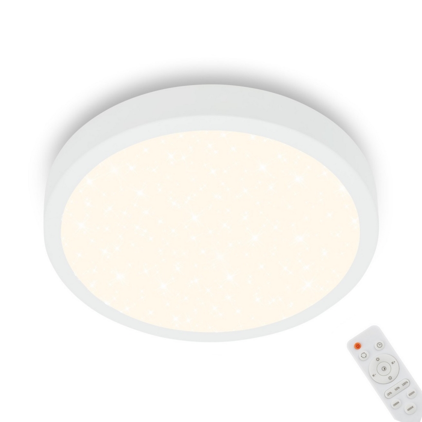 Briloner 3701-016 - Iluminação de teto LED com regulação RUNA LED/18W/230V 2700-6500K branco + controlo remoto