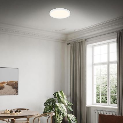 Briloner 3703-016 - Iluminação de teto LED RUNA LED/24W/230V 3000K diâmetro 38 cm branco