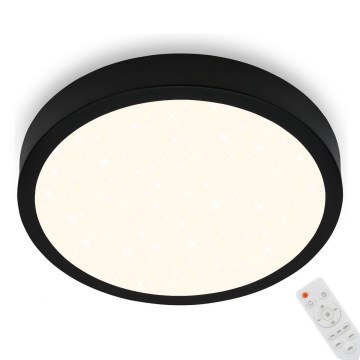 Briloner 3704-015 - Iluminação de teto LED com regulação RUNA LED/22W/230V 2700-6500K preto + controlo remoto