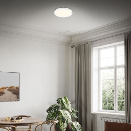 Briloner 3704-016 - Iluminação de teto LED com regulação RUNA LED/22W/230V 2700-6500K branco + controlo remoto