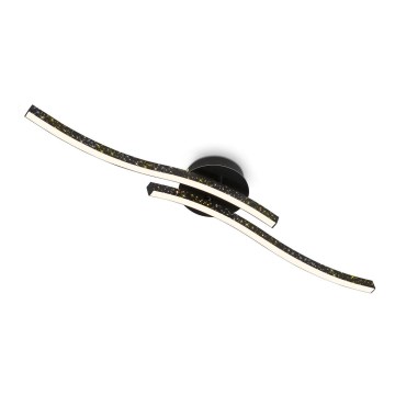 Briloner 3718-025 - Candelabro integrado LED REY 2xLED/6W/230V preto